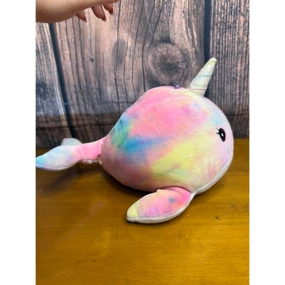 Squishmallows 8" Natalie Tie Dye Narwhal Plush Toy Multicolor - Picture 4 of 4
